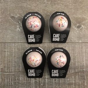 Set of 4 Da Bomb Cake Bomb Bath Fizzers 3.5 oz